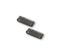 HIGHSIDER Feu arrière/clignotant LED smart Shorty 3en1 homologué - verre fumé - la paire