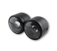 HIGHSIDER Feu avant LED smart Twin - fixation latérale - homologué E - noir - à l'unité