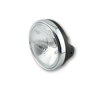 HIGHSIDER Feu avant LTD H4 smart - 7 pouces - Insert de phare H4 avec verre gaufré - homologué E - noir - à l'unité