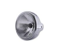 HIGHSIDER Feu avant LTD H4 smart - 7 pouces - verre gaufré - fixation latérale - homologué E - chromé - à l'unité