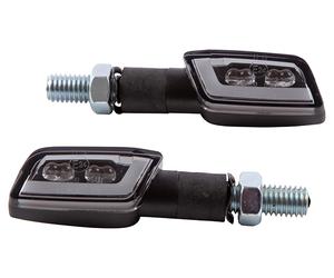 Highsider Formulaire-TS 2in1 clignotants LED verre teinté, paire, noir
