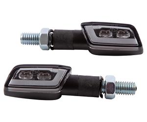 Highsider Formulaire-TS 3in1 clignotants LED verre teinté, paire, noir