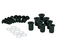 HIGHSIDER Kit vis de carénage en aluminium smart - écrous caoutchouc M5 - 8 pièces, transparent