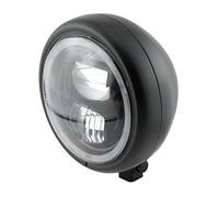Highsider Phare LED 5 3/4 pouces PECOS TYPE 7 avec anneau de feux de position, noir mat, fixation inférieure. (Black)