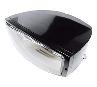 Highsider Phare Moto H4 projecteur Oregon de dessous noir | Dim. 195mm l, 95mm h, 155mm p, M10 x 1,5mm, homologué CE, sans immatriculation, fixation inférieure