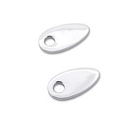 Highsider Plaques de montage INDY SPACER Alu pour Harley-Davidson (Chrome)