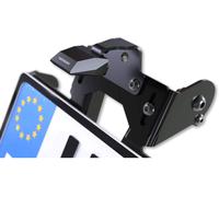 Highsider Pro Akron-RS Pro, support de plaque d immatriculation Noir Noir