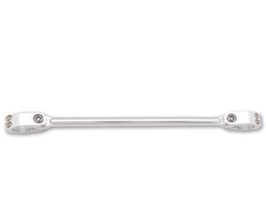 HIGHSIDER pro Cross-Bar Handlebar Brace Silver Two-piece Clamps