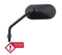 HIGHSIDER Rétroviseur sur guidon smart Agila ovale - côté gauche - non homologué E - noir, noir