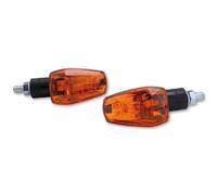 HIGHSIDER smart IMOLA 1 Mini Indicator, Black, Yellow Lens, E-Approved, Short Ar