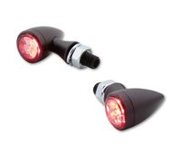 HIGHSIDER Feu arrière/clignotant LED smart Sixteen Bullet 3en1 homologué - verre fumé - la paire