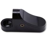 Highsider Universal, adaptateur de miroir de carénage avec couve Court Noir Noir