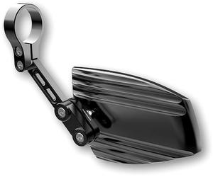 Highsider Wave, miroirs d extrémité de bar Noir/Noir Noir/Noir