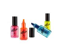 HighStylers Polish Highlighters Neon Colors Are Yellow Orange Pink & Blue 4 Pack
