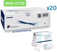 HighTop RSV & Influenza A/B + Corona Test rapide combiné 4in1 | Autotest non professionnel 400 pièces DLC 07/26 | 20 x 20 packs | ID : 2099 | Tests parahealth S (5 pièces, DLC 12/25)