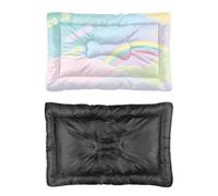 Hightopup Dream Sky Lit pour chien - Matelas pour cage - Fond antidérapant - Chaud indestructible - Literie pour animal domestique - Cadeau imprimé pour grand chat - 60 x 45 cm - Rose et bleu