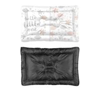Hightopup Hello Little One Tapis de lit pour chien Motif étoiles nuages et chats Tapis de lit plat pour chien Dessous antidérapant Cadeaux multi-scénario multi modèle cadeau chaud imprimé grands lits