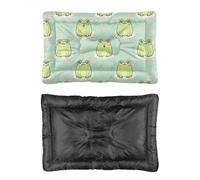 Hightopup Kawaii Lit pour chien Motif grenouille et lys 60 x 45 cm
