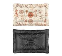 Hightopup Lit chaud pour chien, motif floral, tapis de cage pour chien, dessous antidérapant, lit chaud anti-mastication, literie pour animal domestique, cadeau imprimé, caisse 90 x 60 cm