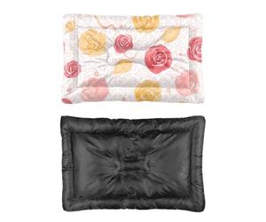 Hightopup Lit de voyage pour chien avec fond antidérapant et moelleux - Lavable - Taille M - 60 x 45 cm