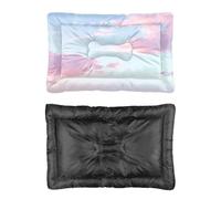 Hightopup Lit pour chien avec fond antidérapant et confortable - Résistant à la mastication - Grand meuble - Cadeau imprimé - Rose pastel - Taille M : 60 x 45 cm