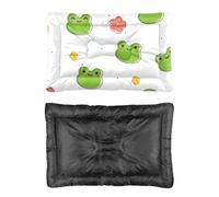 Hightopup Lit pour chien avec fond antidérapant et lavable Motif grenouille 60 x 45 cm