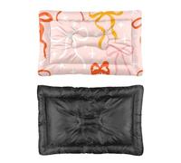 Hightopup Lit pour chien avec nœud rose et étoile - Fond antidérapant - Lavable - Taille M - Plusieurs scénarios - Cadeau imprimé pour chat - Taille L - 60 x 45 cm