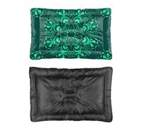 Hightopup Lit pour chien et chat Motif mandala Vert 90 x 60 cm