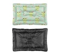 Hightopup Lit pour chien grenouille mignon dessin animé tapis tapis de lit antidérapant confortable chaud pour l'hiver literie cadeau imprimé chiens 60 x 45 cm