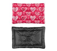 Hightopup Lit pour chien Motif cœur et étoile Rouge 60 x 45 cm