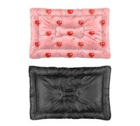 Hightopup Lit pour chien motif cœur et flèche, tapis de cage pour chien, fond antidérapant, résistant, lavable, multi-scénarios, grand mobilier, cadeau, imprimé caisse 60 x 45 cm