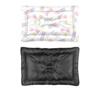 Hightopup Tapis de lit pour chien rose crayon, lettre et nœud avec fond antidérapant, tapis de voiture portable antidérapant pour voiture, essentiels de voiture, multi-scénario, plusieurs modèles
