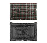 Hightopup Tapis rectangulaire pour chien à carreaux rouge et noir avec fond antidérapant - Fournitures d'hiver pour animaux domestiques - Multi scénario - Tapis de voiture imprimé pour chat - 61 x