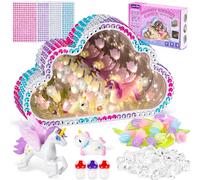 Highttoy Activité Manuelle Enfant, DIY Kit Lampe Miroir Infini Tulipe Licorne, Loisir Creatif Fille, Veilleuse Miroir Nuage LED Bricolage, Idéal Cadeau Jouet Enfant 6+ Ans