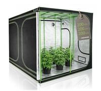 HIGHWERK Tente de Culture 200 x 200 x 200 cm | Culture Maison « MyHomeGrow », Noir Vert | Tente de Culture d'intérieur pour la Culture de Plantes