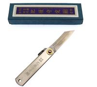 HIGO NO KAMI Couteau de Poche Pliant Artisanal Japonais Warikomi Lame en Acier Inoxydable VG-10 medium Couteau Estampillé Fait Main au Japon par Nagao Kanekoma