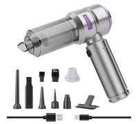 Higoom Aspirateur Main sans Fil 4 en 1-Aspirateur Voiture Mini Ultra-Puissant(22000 Pa) avec Fonction soufflage.Idéal pour Un Usage Domestique et Automobile