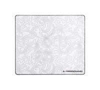 Higround SNOWSTONE Large Topograph Gaming Mousepad, Cool Medium Speed Desk Mousepad, Computer Mouse Mat, Flat Stitched Edge, Full Range of Motion, Non-Slip Rubber Base, Perfect for Gamers & Office Use