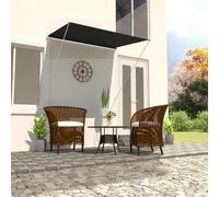 Higsose Auvent Rétractable Mobilier D'extérieur pour Devant la Fenêtre Balcon Terrasse ou Jardin Design Simple et Élégant Anthracite 150x150 cm