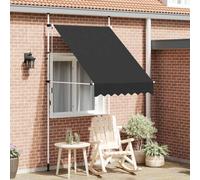 Higsose Auvent Rétractable Mobilier D'extérieur pour Devant la Fenêtre Terrasse Balcon ou Jardin Design Simple et Élégant Anthracite 150x150 cm
