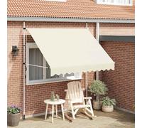 Higsose Auvent Rétractable Mobilier D'extérieur pour Devant la Fenêtre Terrasse Balcon ou Jardin Design Simple et Élégant Crème 250x150 cm
