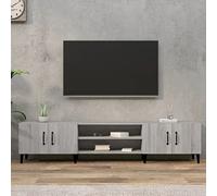 Higsose Meuble TV Salon Sonoma Gris 180x31,5x40 cm Bois d'ingénierie Armoire Télévision Dessus Stable et Robuste Vitrine d'affichage Placer Photo Objets Décoratifs Décoration Intérieure