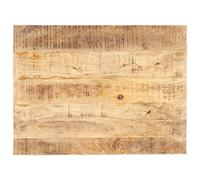 Higsose Plateau de Table Épaisseur15-16 mm 90x60 cm Bois de Manguier Massif Salles à Manger Dessus de Table de Remplacement Look Industriel Rénover Table à Maison Restaurant Café Hôtel