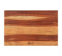 Higsose Plateau de Table Épaisseur25-27 mm 60x90 cm Bois Solide Salles à Manger Dessus de Table de Remplacement Look Industriel Rénover Table à Maison Restaurant Café Hôtel