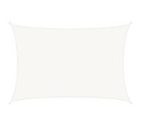 HIGSOSE Voile d'ombrage Rectangulaire Blanc 5x4 m PEHD Respirant 90% de Protection Contre UV Parasol de Patio Créez Petit Abri Tous Espaces d'extérieur pour Jardin Terrasse Balcon