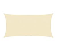 HIGSOSE Voile d'ombrage Rectangulaire Crème 2,5x5 m PEHD Respirant 90% de Protection Contre UV Parasol de Patio Créez Petit Abri Tous Espaces d'extérieur pour Jardin Terrasse Balcon