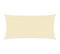 HIGSOSE Voile d'ombrage Rectangulaire Crème 4x7 m PEHD Respirant 90% de Protection Contre UV Parasol de Patio Créez Petit Abri Tous Espaces d'extérieur pour Jardin Terrasse Balcon