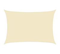 HIGSOSE Voile d'ombrage Rectangulaire Crème 7x5 m PEHD Respirant 90% de Protection Contre UV Parasol de Patio Créez Petit Abri Tous Espaces d'extérieur pour Jardin Terrasse Balcon