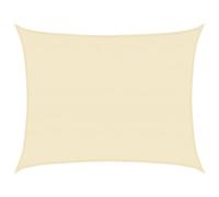 HIGSOSE Voile d'ombrage Rectangulaire Crème 8x6 m PEHD Respirant 90% de Protection Contre UV Parasol de Patio Créez Petit Abri Tous Espaces d'extérieur pour Jardin Terrasse Balcon