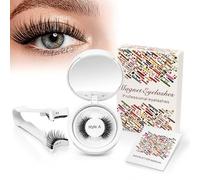 Higu clace Cils magnétiques, sans eyeliner, cils magnétiques avec applicateur, aspect naturel, pas de colle nécessaire, cils magnétiques